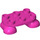 LEGO Dark Pink Feet 2 x 3 x 0.7 (66859)