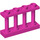 LEGO Dark Pink Fence Spindled 1 x 4 x 2 with 4 Top Studs (15332)