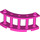 LEGO Dark Pink Fence Spindled 4 x 4 x 2 Quarter Round with 2 Studs (30056)