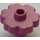 LEGO Dark Pink Flower 2 x 2 with Medium Green Lines and Medium Orange Dots with Open Stud (4728)