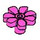 LEGO Dark Pink Flower with Squared Petals (with Reinforcement) (4367)