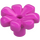 LEGO Rosa scuro Fiore con Squared Petali (senza rinforzo) (4367 / 32606)