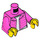 LEGO Dark Pink Girl in Dark Pink Jacket Minifig Torso (973 / 76382)