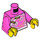 LEGO Dunkelpink Mädchen im Dark Rosa Patterned Hemd Minifigur Torso (973 / 76382)