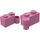 LEGO Dunkles Pink Hinge Brick 1 x 4 Assembly