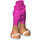 LEGO Dunkelpink Hüfte mit Pants mit Weiß Sandals (35573)