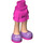 LEGO Donkerroze Heup met Kort Dubbele Layered Rok met Roze Shos met Wit Laces (35629 / 36178)