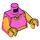 LEGO Rose foncé Janice Minifig Torse (973 / 76382)