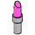 LEGO Rosa scuro Lipstick con Medium Stone Grigio Maniglia (25866 / 93094)