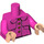 LEGO Dark Pink Luna Lovegood Minifig Torso (973 / 88585)