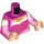 LEGO Dunkles Pink Minifigur Torso Aurora (973 / 76382)