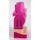 LEGO Donkerroze Minifiguur Heupen en benen met Dark Roze Jurk en Shoes (3815)