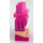 LEGO Dunkelpink Minifigure Hüften und Beine mit Dark Pink Dress und Shoes (3815)
