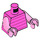 LEGO Donkerroze Piglet Minifig Torso (973 / 76382)