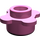 LEGO Dark Pink Plate 1 x 1 Round with Flower Petals (28573 / 33291)