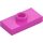 LEGO Dark Pink Plate 1 x 2 with 1 Stud (with Groove and Bottom Stud Holder) (15573 / 78823)