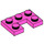 LEGO Dark Pink Plate 2 x 3 with Cut Out (73831)