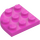 LEGO Dunkles Pink Platte 3 x 3 Rund Ecke (30357)