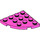 LEGO Dark Pink Plate 4 x 4 Round Corner (30565)