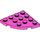 LEGO Dunkelpink Platte 4 x 4 Runden Ecke (30565)