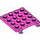 LEGO Dark Pink Plate 4 x 4 with Clips (No Gap in Clips) (11399)