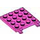 LEGO Rose Foncé assiette 4 x 4 avec Clips (Pas d&#039;écart dans les clips) (11399)