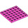 LEGO Dunkelpink Platte 6 x 6 (3958)