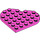 LEGO Dark Pink Plate 6 x 6 Round Heart (46342)