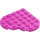 LEGO Dark Pink Plate 6 x 6 Round Heart (46342)