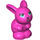 LEGO Dark Pink Rabbit with Turquoise Eyes (72584 / 77305)