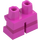 LEGO Ciemno różowy Krótkie nogi z Magenta Paski (16709 / 41879)