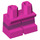 LEGO Dunkelpink Kurz Beine mit Purple stripe (16709 / 41879)