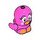 LEGO Dark Pink Sitting Bird with Eyelashes (104228)