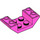 LEGO Dunkelpink Steigung 2 x 4 (45°) Doppelt Invertiert mit Open Center (4871)