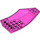 LEGO Dark Pink Slope 2 x 6 x 10 Curved Inverted (47406)