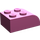 LEGO Dunkelpink Steigung Backstein 2 x 3 mit Gebogenes Oberteil (6215)