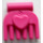 LEGO Dunkelpink Klein Comb mit Herz