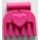 LEGO Dark Pink Small Comb with Heart