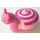 LEGO Rose foncé Snail avec Pink Swirl et Smiley Affronter