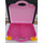 LEGO Dark Pink Storage Case with Rounded Corners and Bright Pink Lid