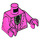 LEGO Dark Pink The Joker with Dark Pink Suit and Open Mouth Grin Minifig Torso (973 / 76382)