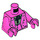 LEGO Dark Pink The Joker with Dark Pink Suit and Wide Grin Minifig Torso (973 / 76382)