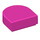 LEGO Dark Pink Tile 1 x 1 Half Oval (24246 / 35399)