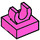 LEGO Dark Pink Tile 1 x 1 with Clip (Raised &quot;C&quot;) (15712 / 44842)