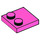 LEGO Rose foncé Tuile 2 x 2 avec Goujons sur Bord (33909)