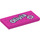 LEGO Dark Pink Tile 2 x 4 with &#039;Olivia&#039; (44991 / 87079)