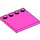 LEGO Dark Pink Tile 4 x 4 with Studs on Edge (6179)