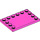 LEGO Dunkelpink Fliese 4 x 6 mit Bolzen auf 3 Edges (6180)