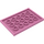 LEGO Dark Pink Tile 4 x 6 with Studs on 3 Edges (6180)
