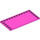 LEGO Dark Pink Tile 6 x 12 with Studs on 3 Edges (6178)